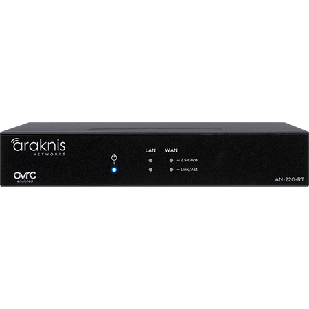 Araknis 220 Series multi-gigabit router front view