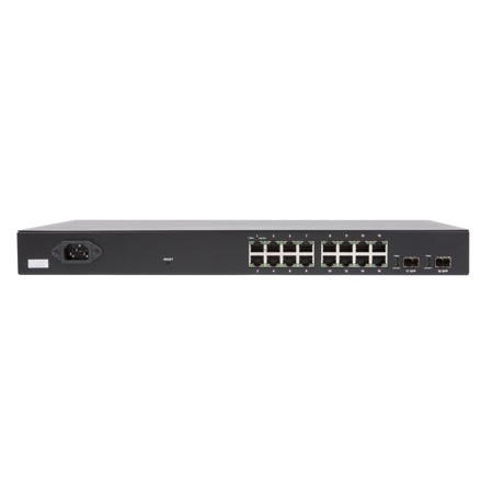 Araknis 320 Series switch with rear-facing PoE+ ports