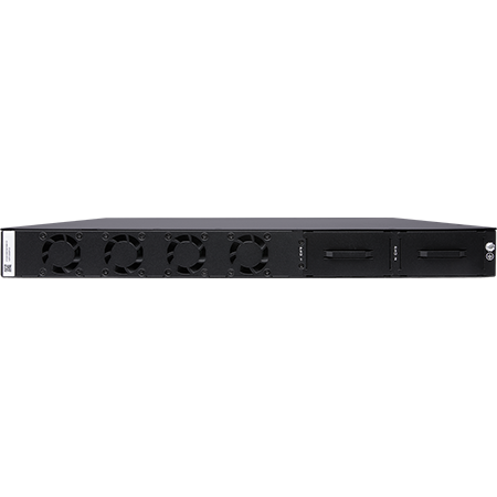 Araknis 920 Series switch rear panel with QSFP28 uplink and PSU bays