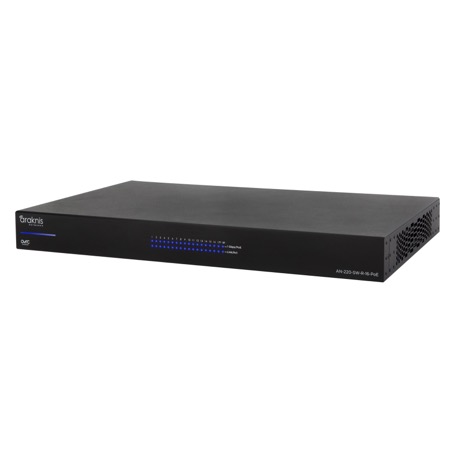 Araknis 220 Series managed Gigabit PoE+ switch, 16-port rear-ports model