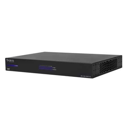 Araknis 320 Series managed Gigabit switch, 8-port rear-ports model