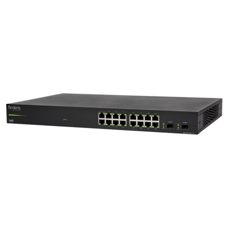 Araknis 320 Series managed Gigabit switch, 16-port front-ports model
