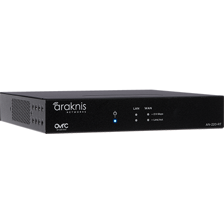 Araknis 220 Router - Demi-right view