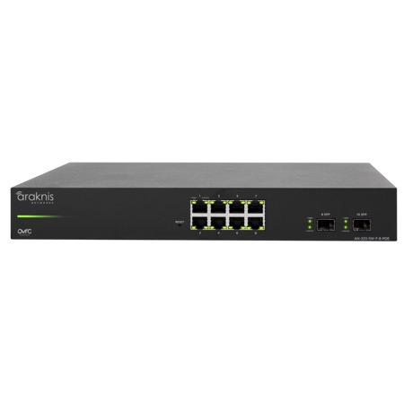 Araknis 320 PoE Switch - 8-Port front view
