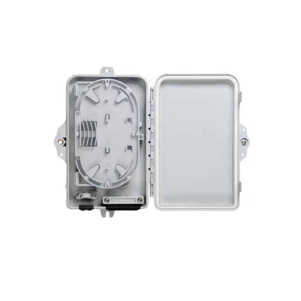 Outdoor Fiber Optic Plastic Enclosure, Empty (Holds 4 SC Simplex or 4 LC Duplex Adapters)