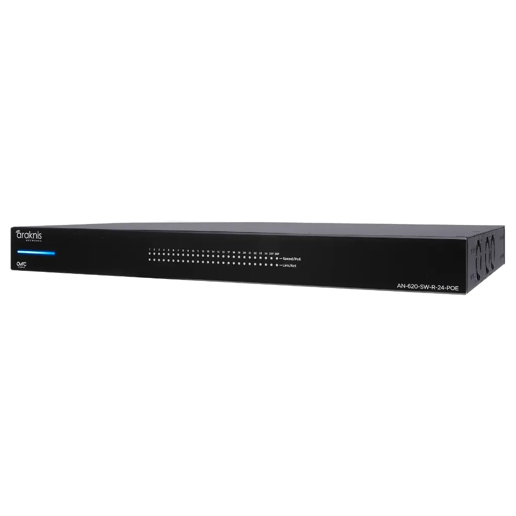 620 Series L3 Managed Multi-Gigabit PoE++ Switch | 24 + 2 SFP+ Rear Ports