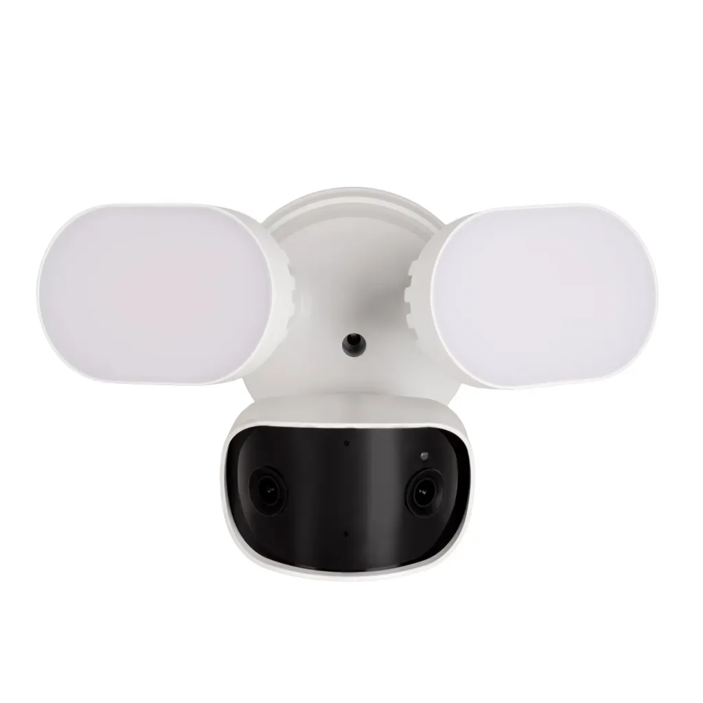 720 Series 7MP IP POE Floodlight Camera with Active Deterrence - White