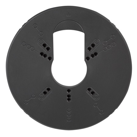 [LUM-A20-GANGPLATEB-5] X20 Gang Plate for Electric Gang Box, Black (5-Pack)