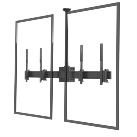 [SM-CB-CM-2S-PT-L] Carbon Series Dual-Sided Portrait Ceiling Mount - 40"-80"