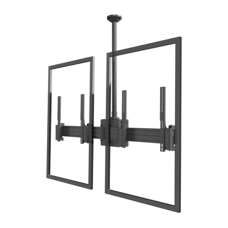 Carbon Series Dual-Sided Portrait Ceiling Mount - 40"-55"