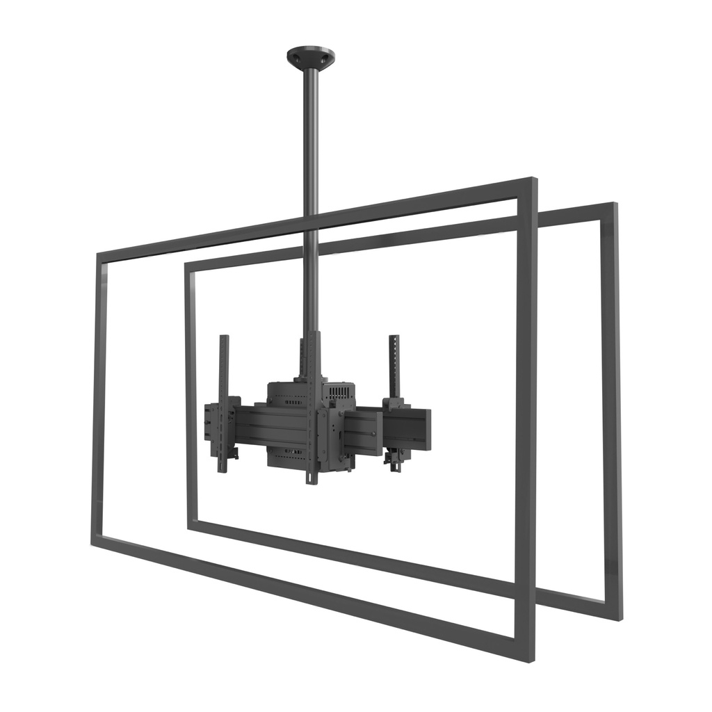 Carbon Series Dual-Sided Landscape Ceiling Mount - 40"-80"