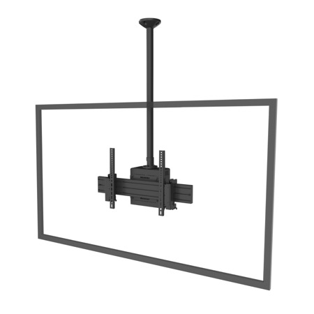 [SM-CB-CM-S-LS-L] Carbon Series Single-Sided Landscape Ceiling Mount - 40"-80"