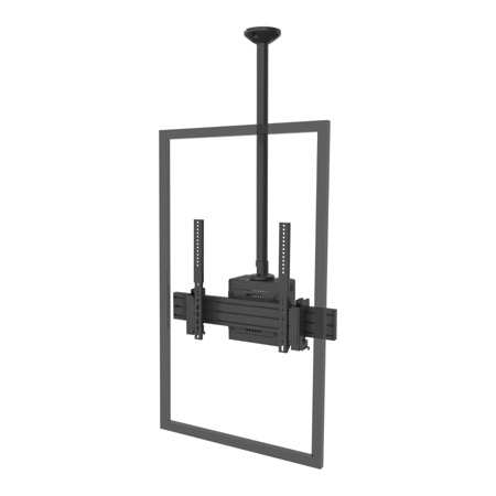 [SM-CB-CM-S-PT-M] Carbon Series Single-Sided Portrait Ceiling Mount - 40"-55"