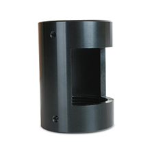 [SM-CEILING-OFC-BLK] Open Face Female-to-Female Coupler for Ceiling Mounts - Black