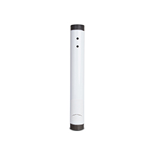 Fixed Extension Pole for Ceiling Mounts - 12" | White