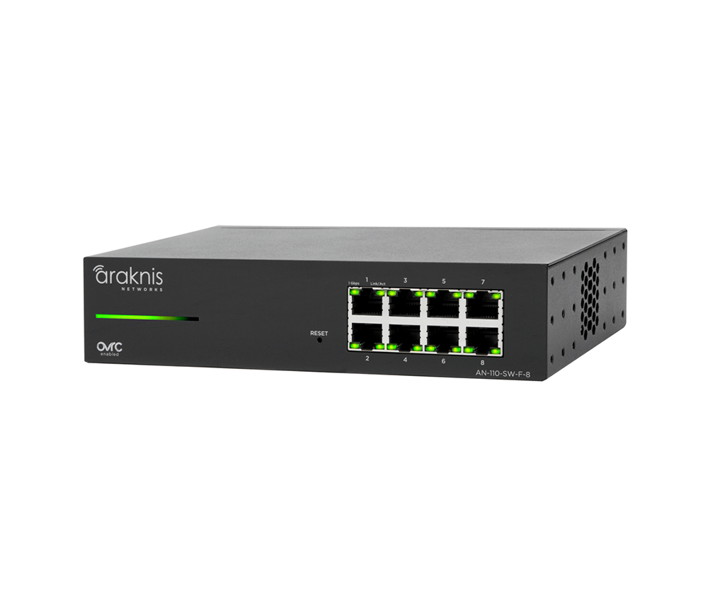 110 Series Unmanaged+ Gigabit Switch | 8 Front Ports