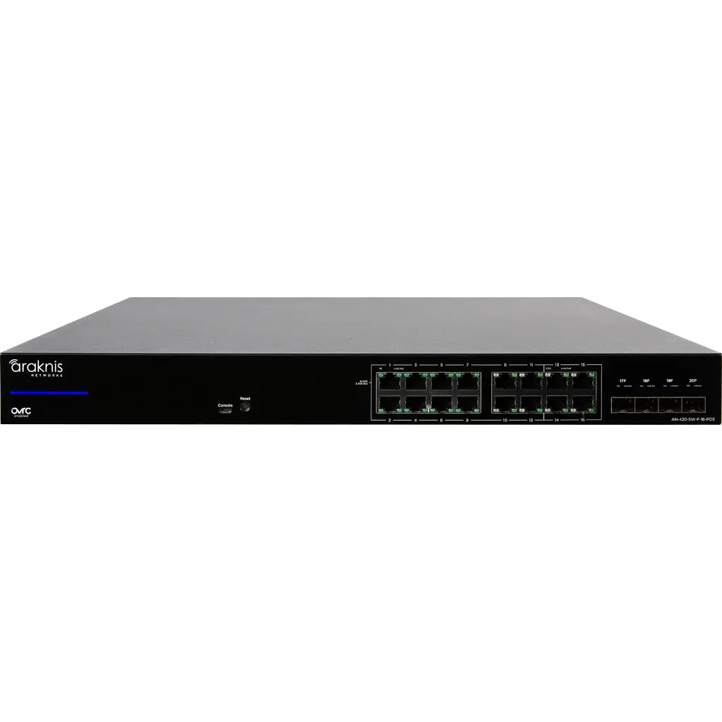 420 Series L3 Managed Partial Multi-gig Switch with Full PoE | 16 Plus 4 Rear Port