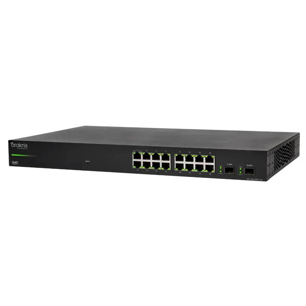 320 Series L2 Managed Gigabit Switch | 16 + 2 Front Ports