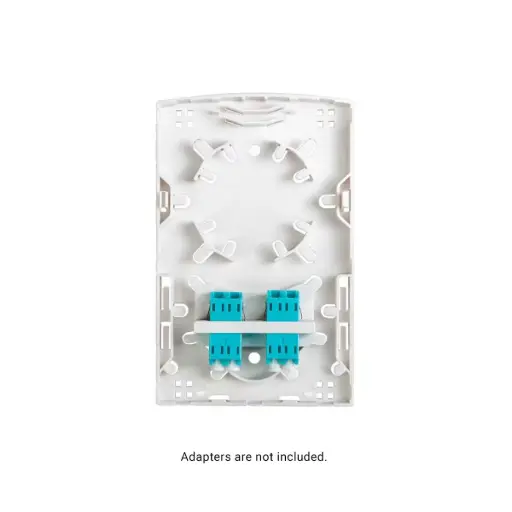 [SSF-ITB2] Indoor Plastic Enclosure, Empty (Holds 2 SC Simplex or 2 LC Duplex Adapters)