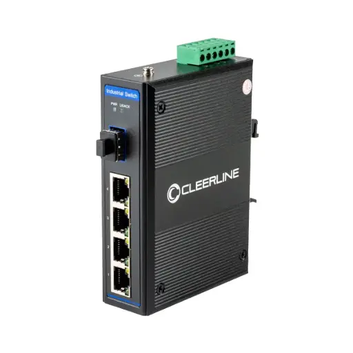 [SSF-1x4POE-RUGGED] 1 x SFP to 4 x RJ45 Industrial Gigabit Switch with PoE+