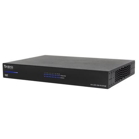 [AN-220-SW-R-8-POE] 220 Series Websmart Gigabit Switch with Partial PoE+ and Rear Ports